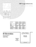 COVER Diagram and Parts List for FES365EQD  Frigidaire Range