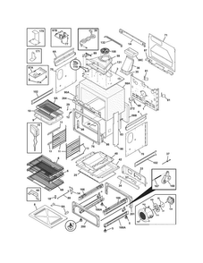 Body Diagram and Parts List for EI30GS5CJSD  Electrolux Range