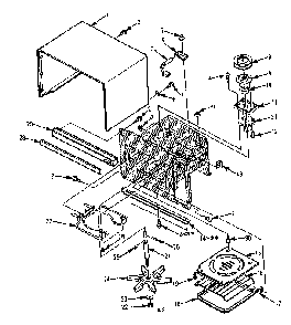 Cavity Parts-b Diagram and Parts List for 5648668611  Kenmore Microwave