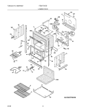 LOWER OVEN Diagram and Parts List for FEB27T5DCB  Frigidaire Wall Oven