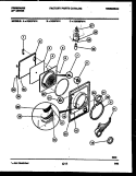 DOOR PARTS Diagram and Parts List for DGDFL4  Frigidaire Dryer