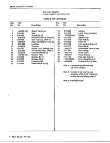 Tubs And Water Inlet Page 2 Diagram and Parts List for 6506-87A  Frigidaire Washer