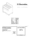 COVER Diagram and Parts List for E36DF7CGPS2  Electrolux Range