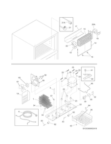 System Diagram and Parts List for 25360509411  Kenmore Refrigerator