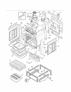 Body Diagram and Parts List for 79032603310  Kenmore Range