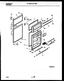 DOOR PARTS Diagram and Parts List for RT173MCW2  Frigidaire Refrigerator