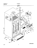 CABINET Diagram and Parts List for FRT18HP5AW2  Frigidaire Refrigerator