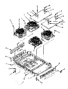 Frame Parts Diagram and Parts List for 5644488511  Kenmore Cooktop