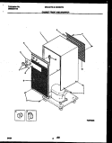 CABINET FRONT AND WRAPPER Diagram and Parts List for MDD50TG1  Gibson Dehumidifier