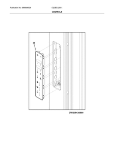Controls Diagram and Parts List for EI23BC32SS1  Electrolux Refrigerator
