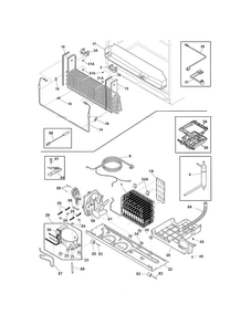 Cooling System Diagram and Parts List for FPBS2777RF6  Frigidaire Refrigerator
