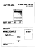 COVER Diagram and Parts List for MPF300PBWF  Frigidaire Cooktop