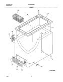 CABINET Diagram and Parts List for FFC09C3AW1  Frigidaire Freezer