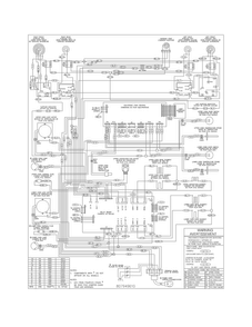 Wiring Diagra Diagram and Parts List for CGEF306TPFA  Frigidaire Range