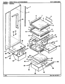 Part Location Diagram of 489355 Frigidaire Refrigerator screw
