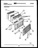 CABINET PARTS Diagram and Parts List for A05LH5K1  Frigidaire Air Conditioner