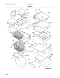 Part Location Diagram of 240389621 Frigidaire SERVICE DATA SHEET