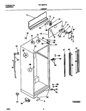 CABINET Diagram and Parts List for FRT18PNFD0  Frigidaire Refrigerator