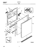 DOOR Diagram and Parts List for GDB421RHR1  Gibson Dishwasher