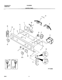 CONTROL PANEL Diagram and Parts List for FLXG52RBSB  Frigidaire Washer Dryer Combo
