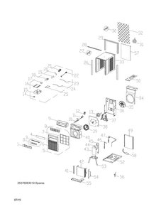 Part Location Diagram of 5304499955 Frigidaire COMPRESSOR