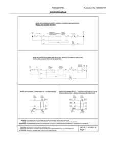 Wiring Diagram Diagram and Parts List for FGEC3645PS1  Frigidaire Cooktop