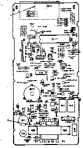 Power And Control Circuit Board Diagram and Parts List for 5648678610  Kenmore Microwave