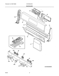 Part Location Diagram of 5304533919 Frigidaire CONTROLLER,EOC,UI480