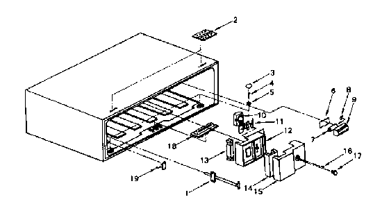 Cabinet Diagram and Parts List for 5648761980  Kenmore Refrigerator