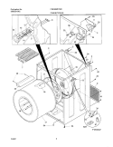 DRY CAB, HEATER Diagram and Parts List for FDES69RHW0  Frigidaire Dryer