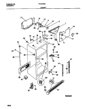 CABINET Diagram and Parts List for FRT22NRCW0  Frigidaire Refrigerator