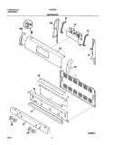 BACKGUARD Diagram and Parts List for TGF363AUD  Tappan Range