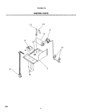 CONTROL PARTS Diagram and Parts List for FAH086J1T2  Frigidaire Air Conditioner