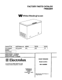 COVER Diagram and Parts List for WFC15M4BW1  Westinghouse Freezer