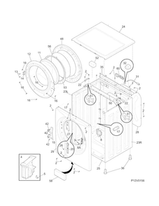 Part Location Diagram of 134775501 Frigidaire BASE