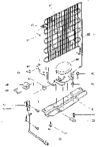 Refrigerator Unit Diagram and Parts List for 5648982980  Kenmore Refrigerator