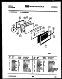 DOOR PARTS Diagram and Parts List for CGC3M6WXA  Gibson Range