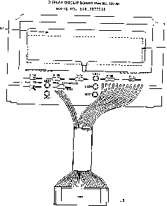 Display Circuit Board Diagram and Parts List for 5649977911  Kenmore Microwave