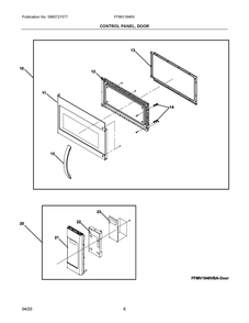 Part Location Diagram of 5304523968 Frigidaire DOOR ASSEMBLY