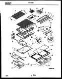 SHELVES AND SUPPORTS Diagram and Parts List for FRT18QRBD1  Frigidaire Refrigerator