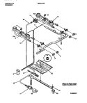 BURNER Diagram and Parts List for MGF301SBWA  Frigidaire Range