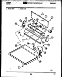 CONSOLE AND CONTROL PARTS Diagram and Parts List for 47-2828-23-03  Tappan Dryer