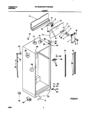 CABINET Diagram and Parts List for FRT18NRGD0  Frigidaire Refrigerator