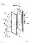 REFRIGERATOR DOOR Diagram and Parts List for WRS26MF5AS6  Westinghouse Refrigerator