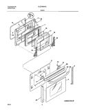 DOOR Diagram and Parts List for GLED388ASC  Frigidaire Range