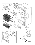 Part Location Diagram of 216809001 Frigidaire COVER-UPPER HINGE