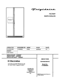 COVER Diagram and Parts List for PLHS280ZAB3  Frigidaire Refrigerator