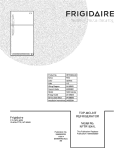 COVER Diagram and Parts List for NFTR18X4LS5  Frigidaire Refrigerator
