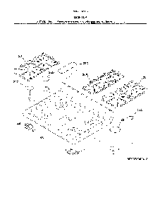 Main top Diagram and Parts List for 79078143413  Kenmore Range