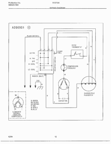 Wiring Diagram Diagram and Parts List for 5137006A  Frigidaire Air Conditioner